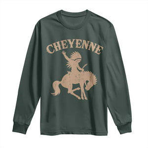 Cheyenne State Native American Cowboy Rodeo Long Sleeve Shirt TS11 Dark Forest Green Print Your Wear