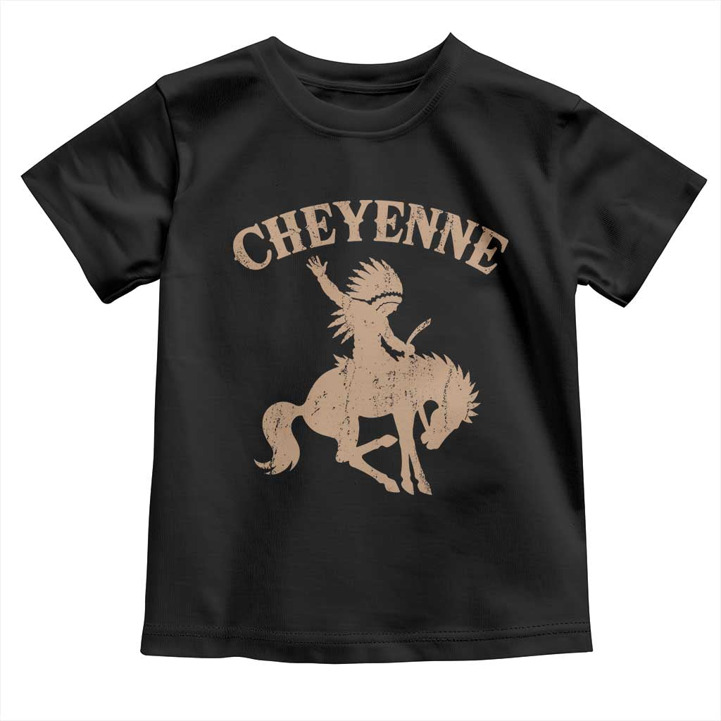 Cheyenne State Native American Cowboy Rodeo Toddler T Shirt TS11 Black Print Your Wear