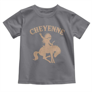 Cheyenne State Native American Cowboy Rodeo Toddler T Shirt TS11 Charcoal Print Your Wear