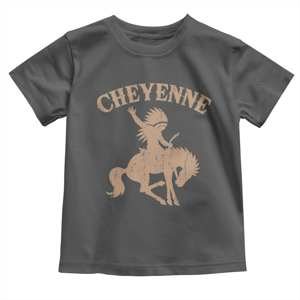 Cheyenne State Native American Cowboy Rodeo Toddler T Shirt TS11 Dark Heather Print Your Wear