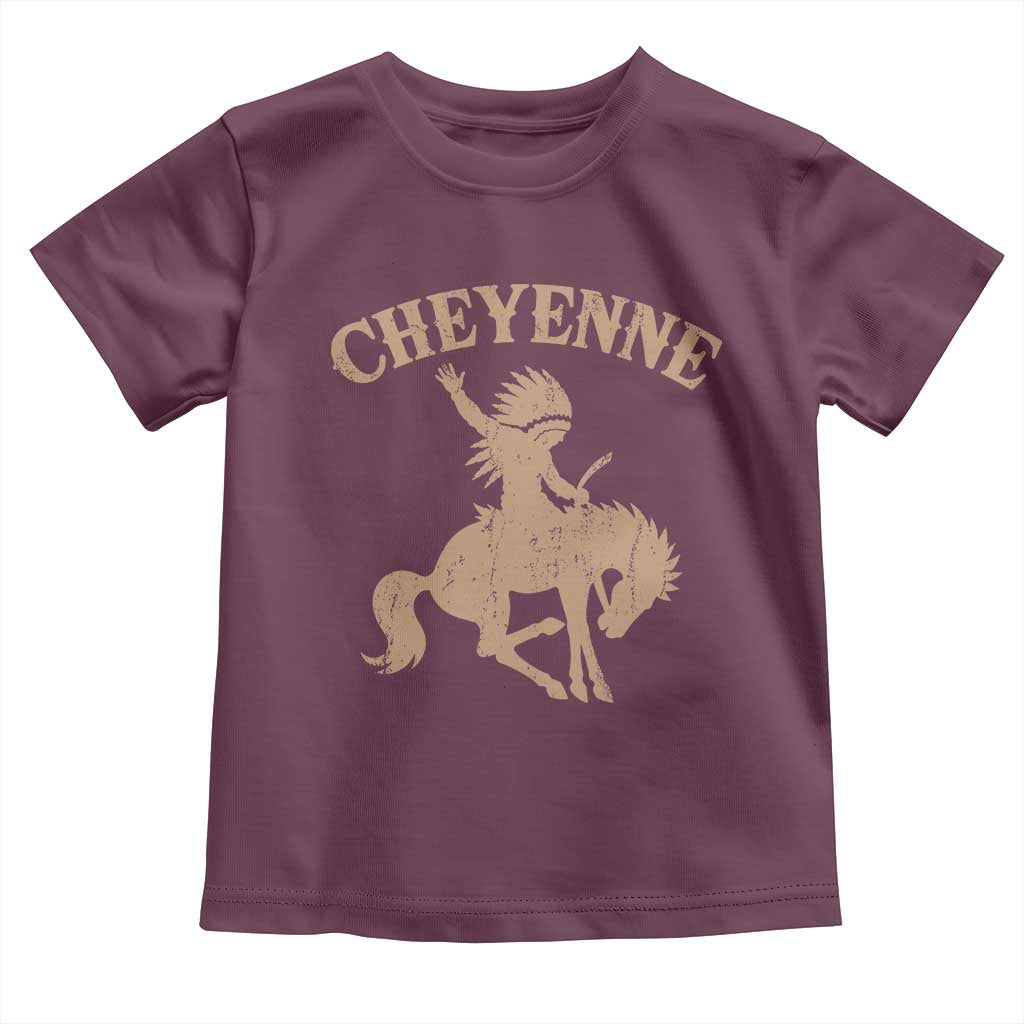Cheyenne State Native American Cowboy Rodeo Toddler T Shirt TS11 Maroon Print Your Wear