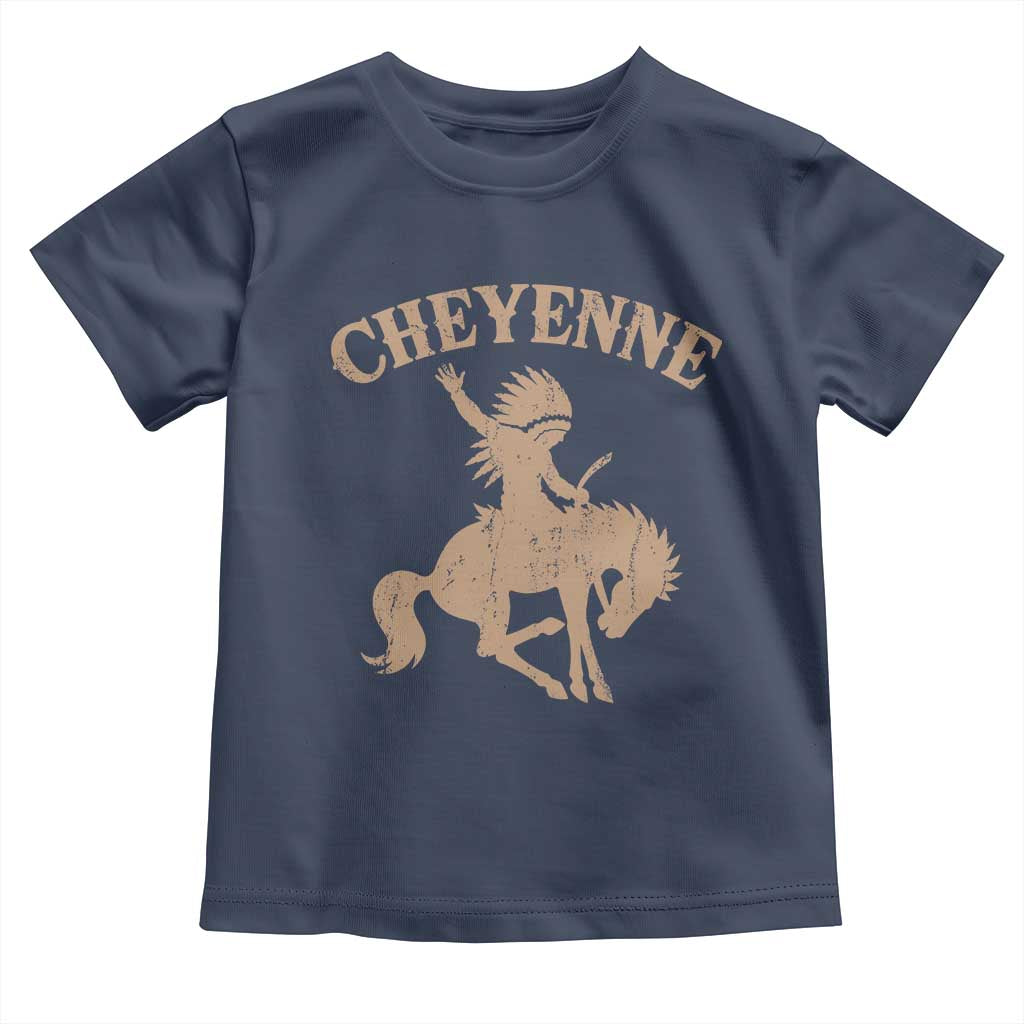 Cheyenne State Native American Cowboy Rodeo Toddler T Shirt TS11 Navy Print Your Wear