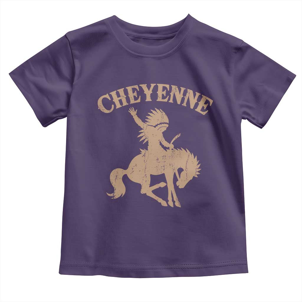 Cheyenne State Native American Cowboy Rodeo Toddler T Shirt TS11 Purple Print Your Wear