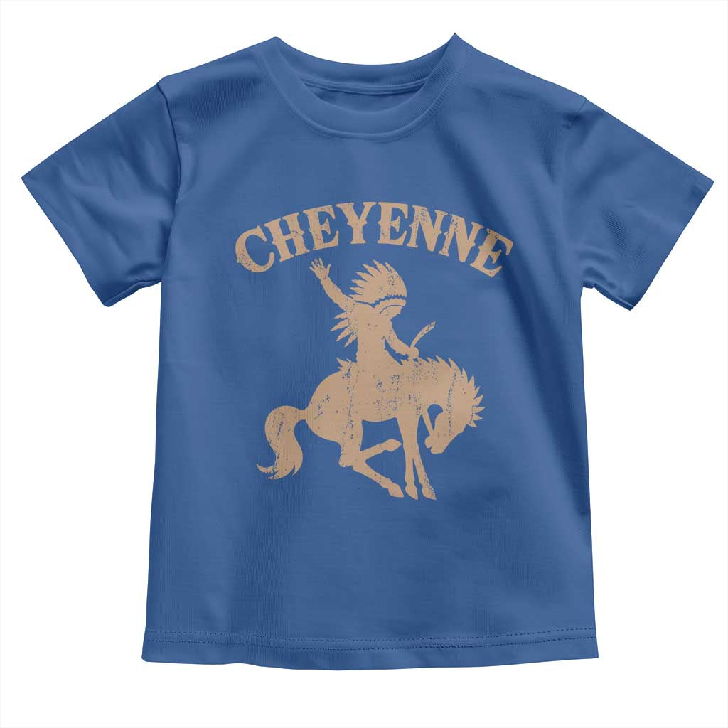 Cheyenne State Native American Cowboy Rodeo Toddler T Shirt TS11 Royal Blue Print Your Wear