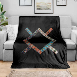Northern Cheyenne Tribe Flag Montana Tribal Pattern Throw Blanket TS11 Print Your Wear