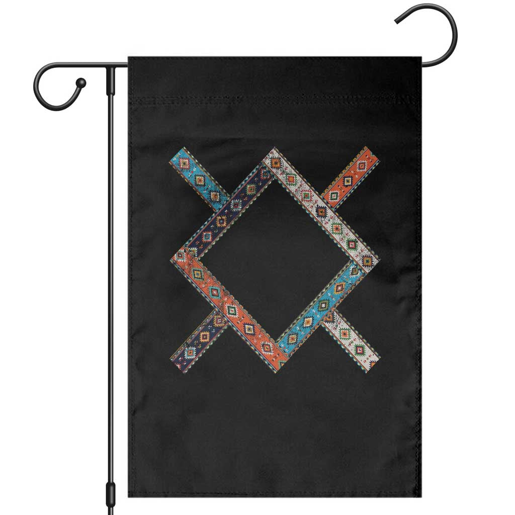 Northern Cheyenne Tribe Flag Montana Tribal Pattern Garden Flag TS11 Black Print Your Wear