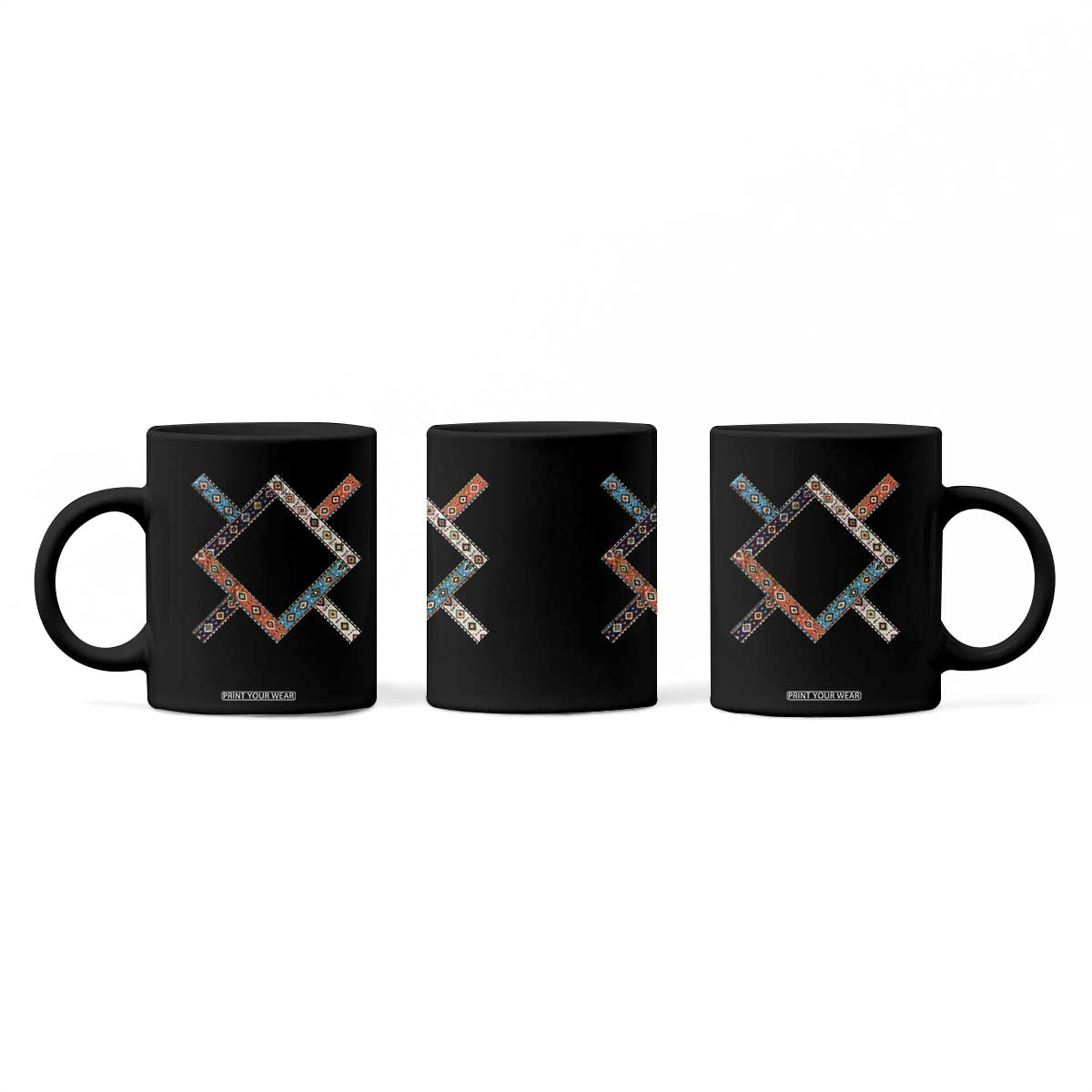 Northern Cheyenne Tribe Flag Montana Tribal Pattern Coffee Mug TS11 Print Your Wear