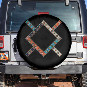 Northern Cheyenne Tribe Flag Montana Tribal Pattern Spare Tire Cover TS11 No hole Black Print Your Wear