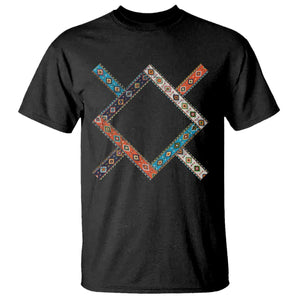 Northern Cheyenne Tribe Flag Montana Tribal Pattern T Shirt TS11 Black Print Your Wear