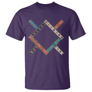 Northern Cheyenne Tribe Flag Montana Tribal Pattern T Shirt TS11 Purple Print Your Wear