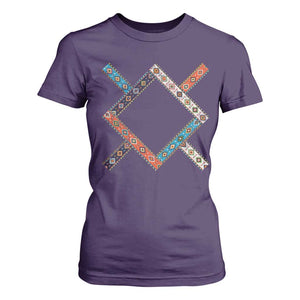 Northern Cheyenne Tribe Flag Montana Tribal Pattern T Shirt For Women TS11 Purple Print Your Wear