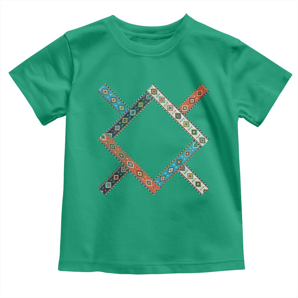 Northern Cheyenne Tribe Flag Montana Tribal Pattern Toddler T Shirt TS11 Irish Green Print Your Wear