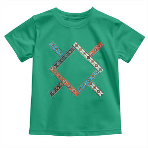 Northern Cheyenne Tribe Flag Montana Tribal Pattern Toddler T Shirt TS11 Irish Green Print Your Wear