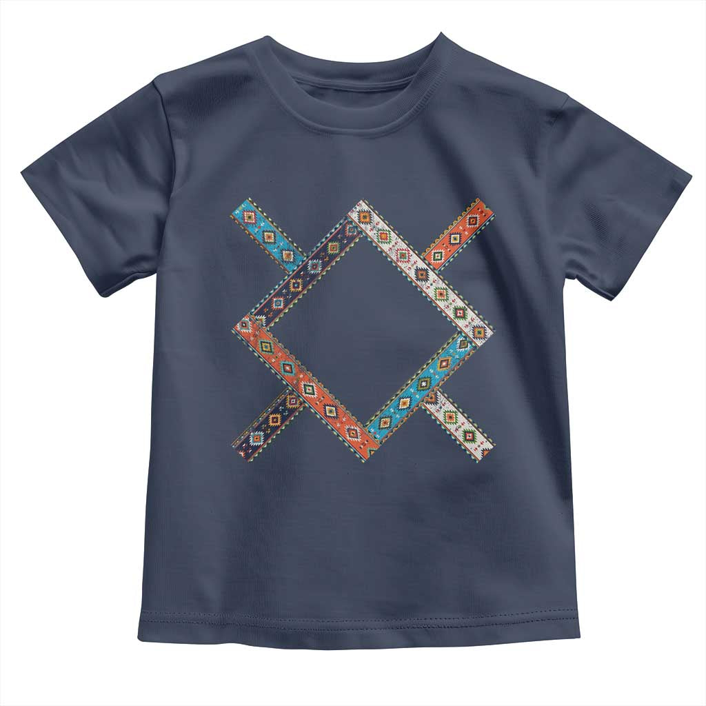 Northern Cheyenne Tribe Flag Montana Tribal Pattern Toddler T Shirt TS11 Navy Print Your Wear