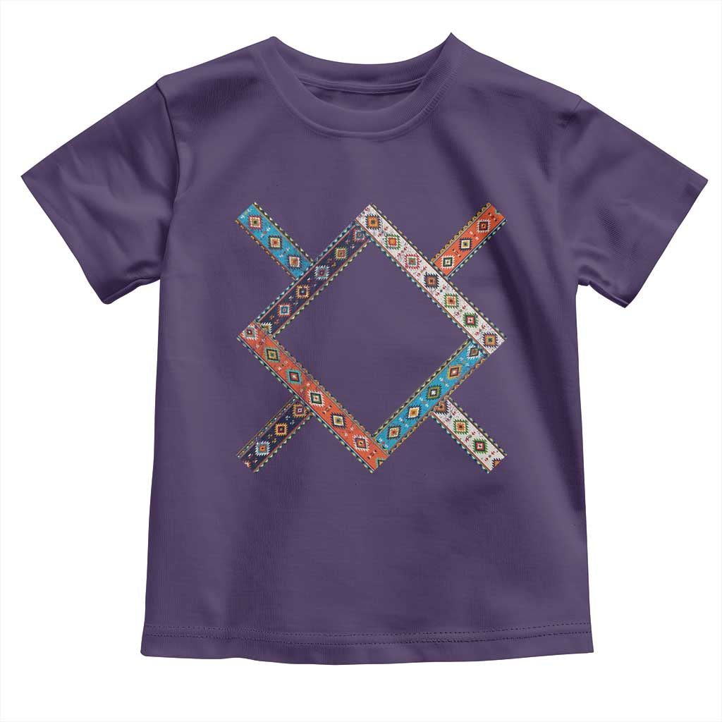 Northern Cheyenne Tribe Flag Montana Tribal Pattern Toddler T Shirt TS11 Purple Print Your Wear