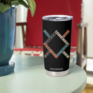 Northern Cheyenne Tribe Flag Montana Tribal Pattern Tumbler Cup TS11 Print Your Wear