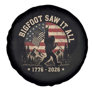Bigfoot Saw It All 250 Years 1776 2026 4th of July Spare Tire Cover TS11 Print Your Wear