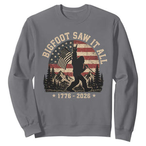 Bigfoot Saw It All 250 Years 1776 2026 4th of July Sweatshirt