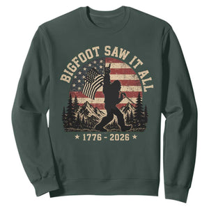 Bigfoot Saw It All 250 Years 1776 2026 4th of July Sweatshirt