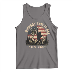 Bigfoot Saw It All 250 Years 1776 2026 4th of July Tank Top TS11 Deep Heather Print Your Wear