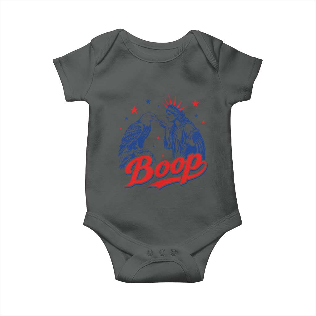 Boop Statue of Liberty and Eagle 4th of July Baby Onesie