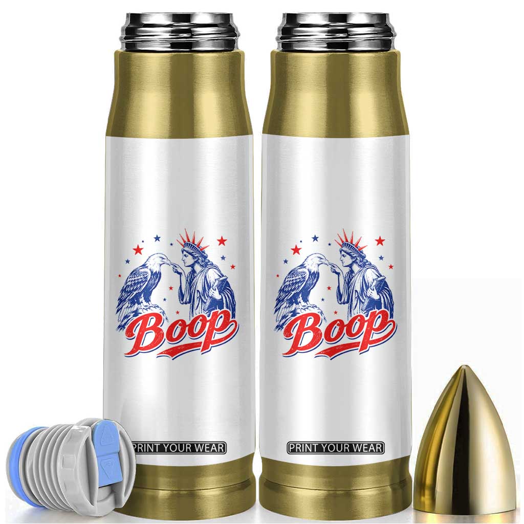 Boop Statue of Liberty and Eagle 4th of July Bullet Tumbler TS11 White Print Your Wear
