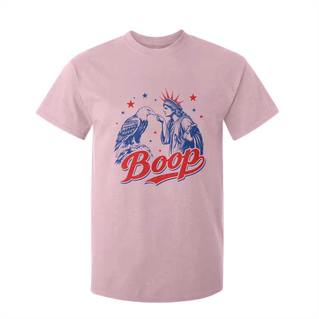 Boop Statue of Liberty and Eagle 4th of July T Shirt For Kid