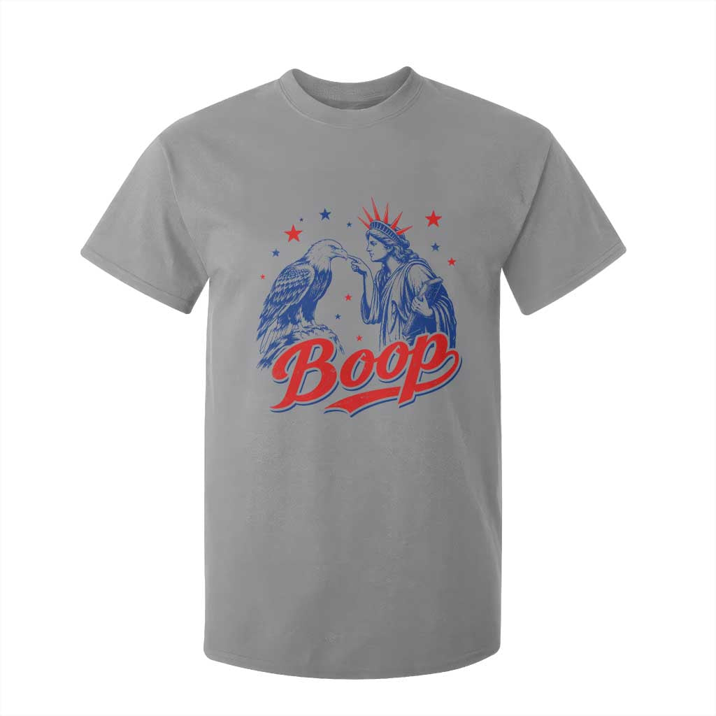 Boop Statue of Liberty and Eagle 4th of July T Shirt For Kid