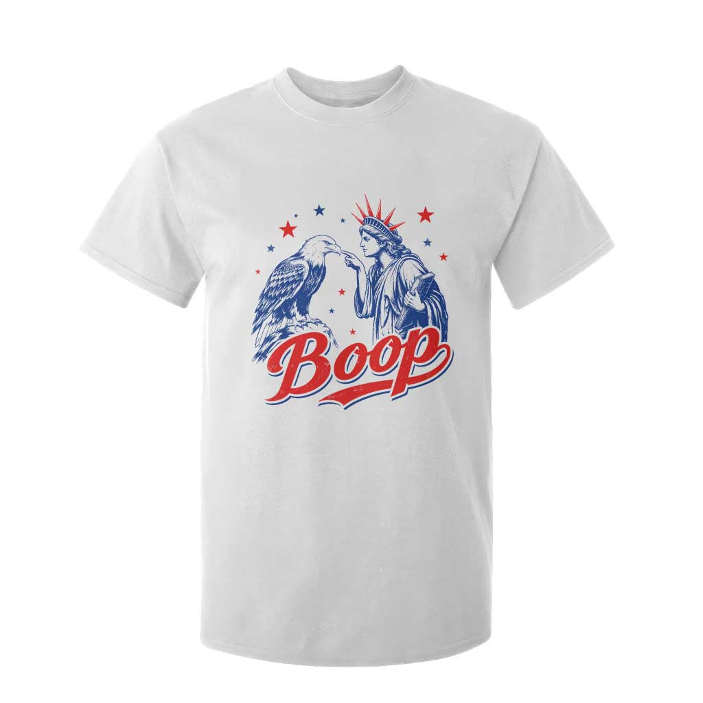 Boop Statue of Liberty and Eagle 4th of July T Shirt For Kid