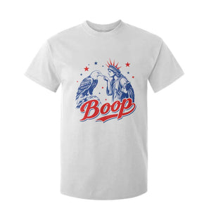 Boop Statue of Liberty and Eagle 4th of July T Shirt For Kid