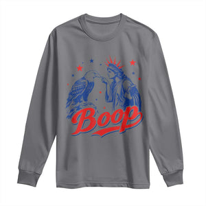 Boop Statue of Liberty and Eagle 4th of July Long Sleeve Shirt