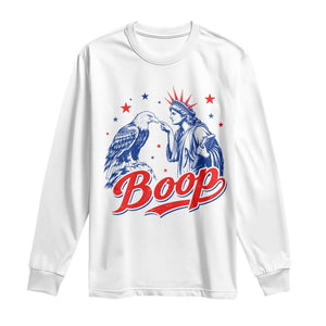 Boop Statue of Liberty and Eagle 4th of July Long Sleeve Shirt