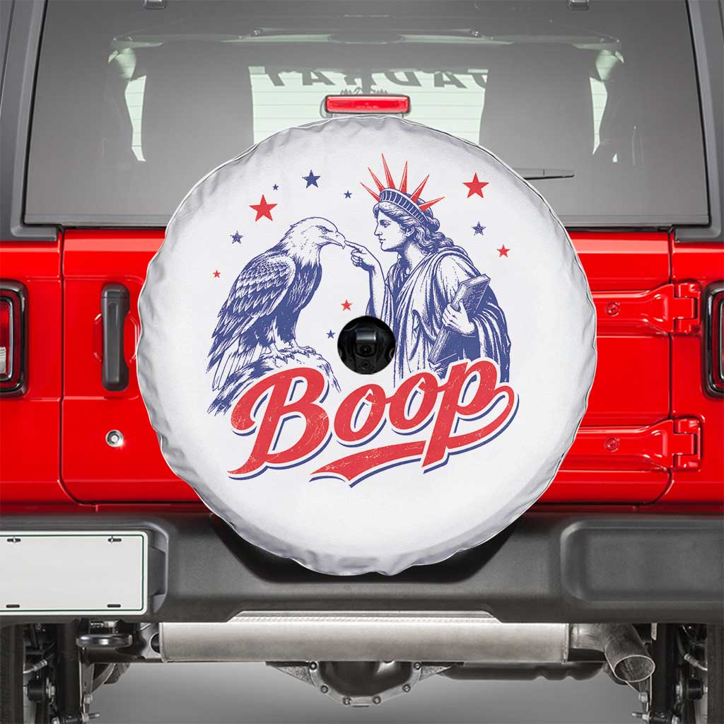 Boop Statue of Liberty and Eagle 4th of July Spare Tire Cover
