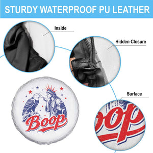 Boop Statue of Liberty and Eagle 4th of July Spare Tire Cover