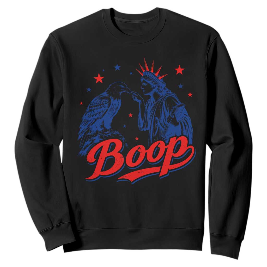 Boop Statue of Liberty and Eagle 4th of July Sweatshirt