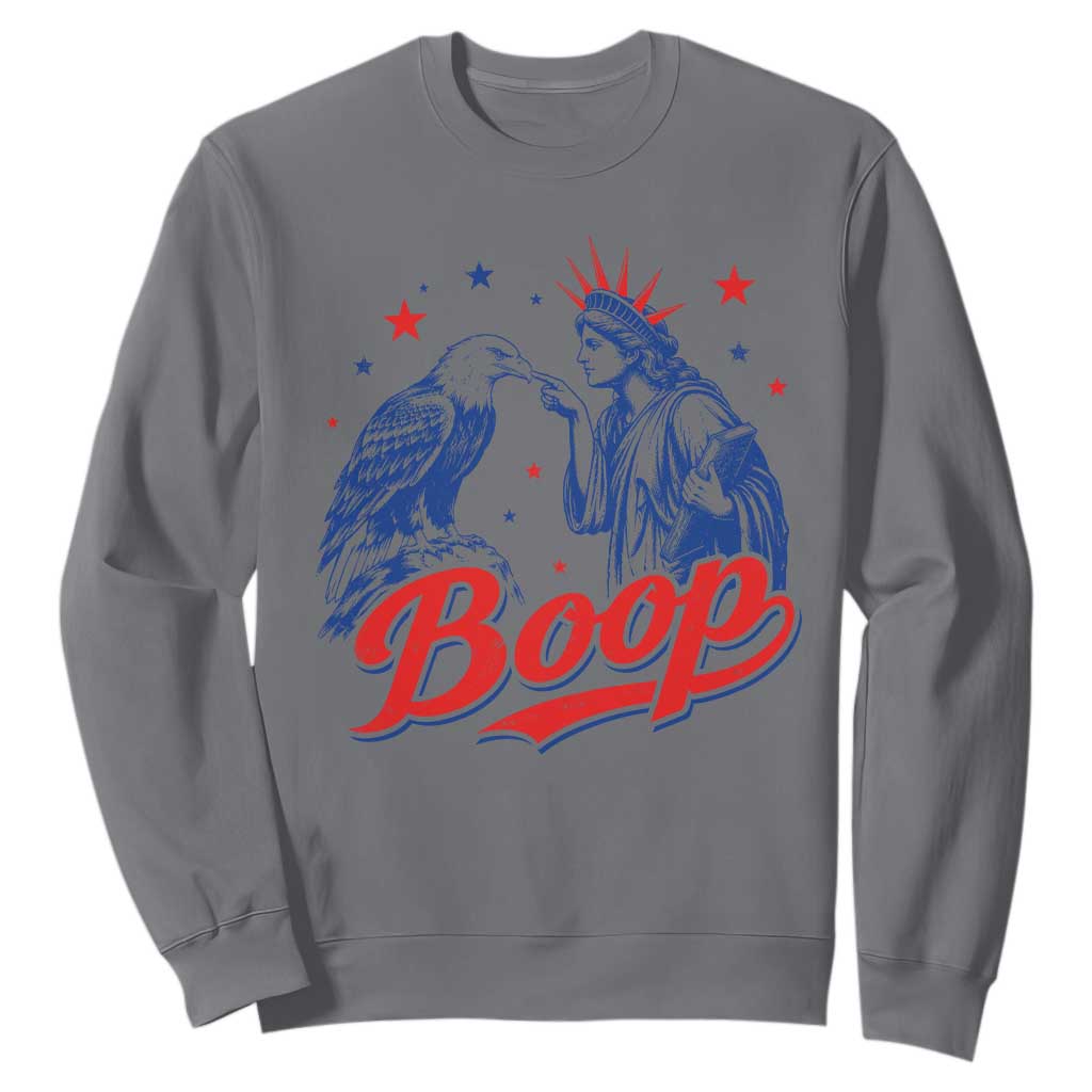 Boop Statue of Liberty and Eagle 4th of July Sweatshirt