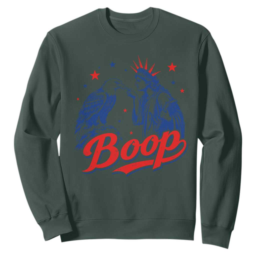 Boop Statue of Liberty and Eagle 4th of July Sweatshirt