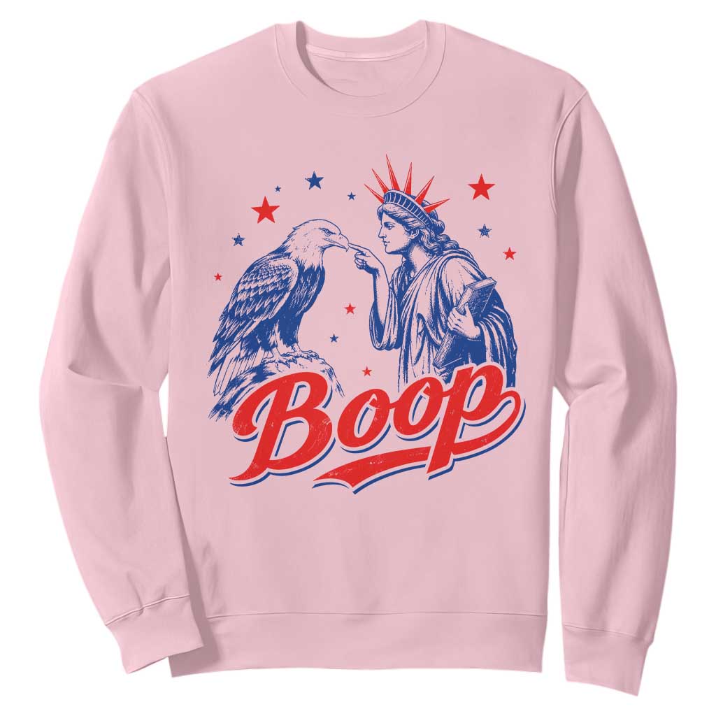 Boop Statue of Liberty and Eagle 4th of July Sweatshirt
