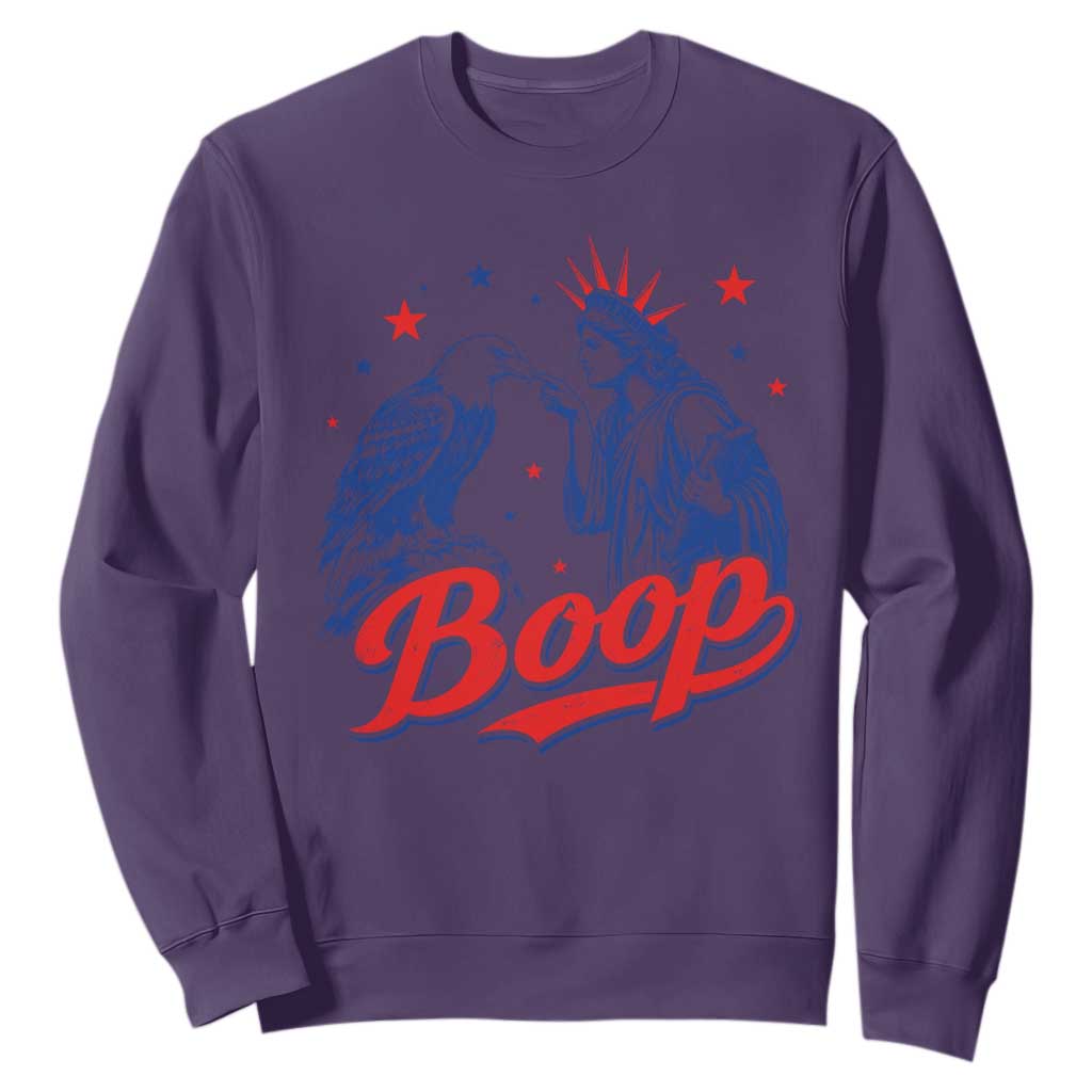 Boop Statue of Liberty and Eagle 4th of July Sweatshirt