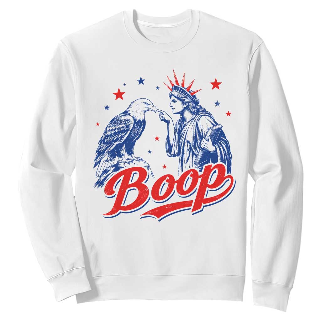 Boop Statue of Liberty and Eagle 4th of July Sweatshirt