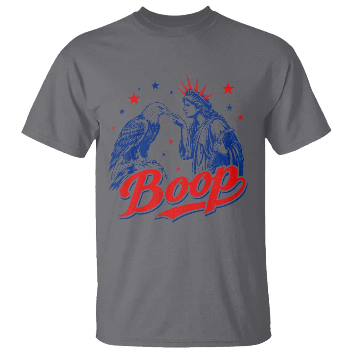 Boop Statue of Liberty and Eagle 4th of July T Shirt