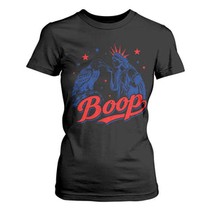 Boop Statue of Liberty and Eagle 4th of July T Shirt For Women TS11 Black Print Your Wear