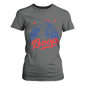 Boop Statue of Liberty and Eagle 4th of July T Shirt For Women TS11 Dark Heather Print Your Wear