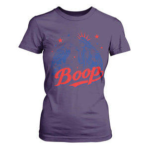Boop Statue of Liberty and Eagle 4th of July T Shirt For Women TS11 Purple Print Your Wear