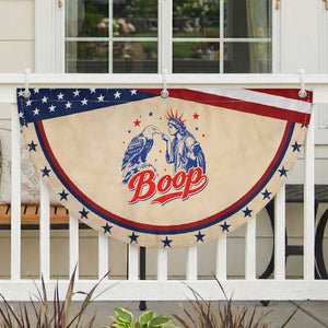 Boop Statue of Liberty and Eagle 4th of July Patriotic Fan Flag