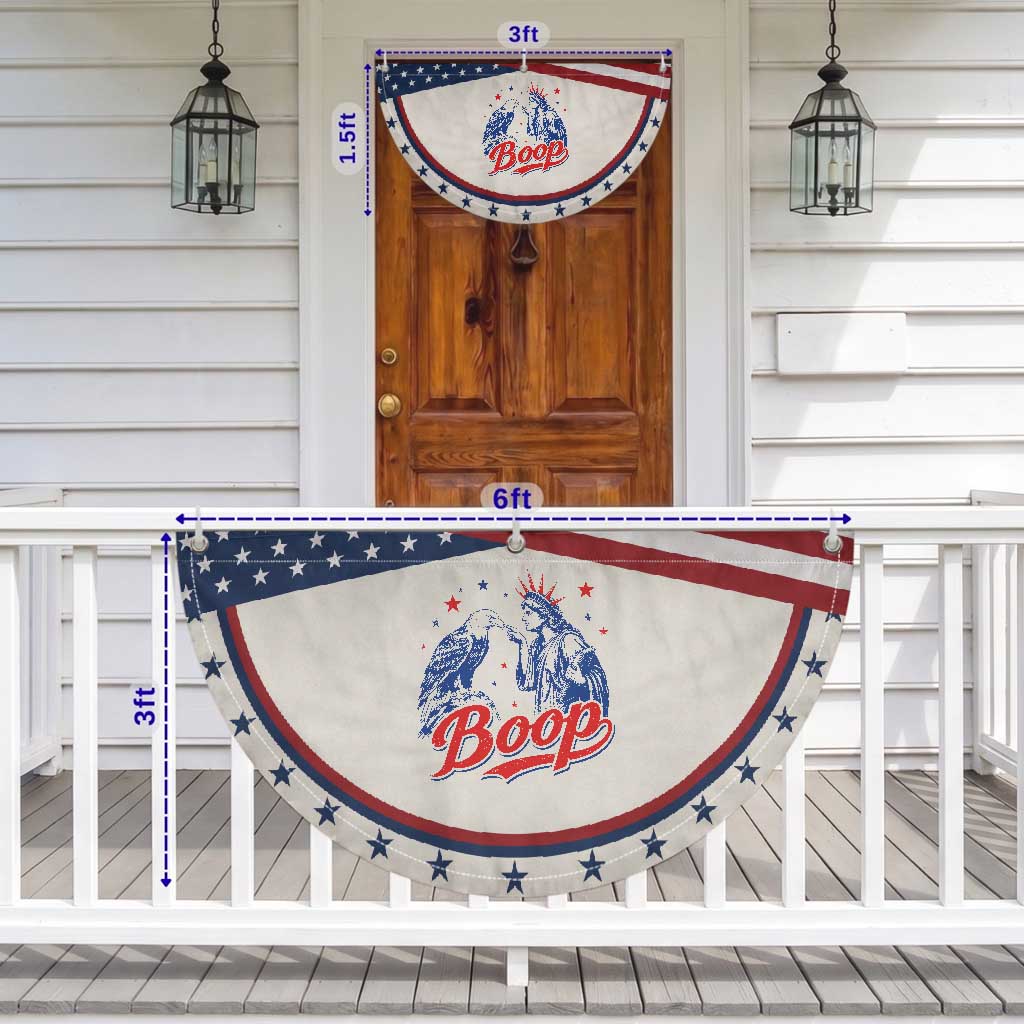 Boop Statue of Liberty and Eagle 4th of July Patriotic Fan Flag