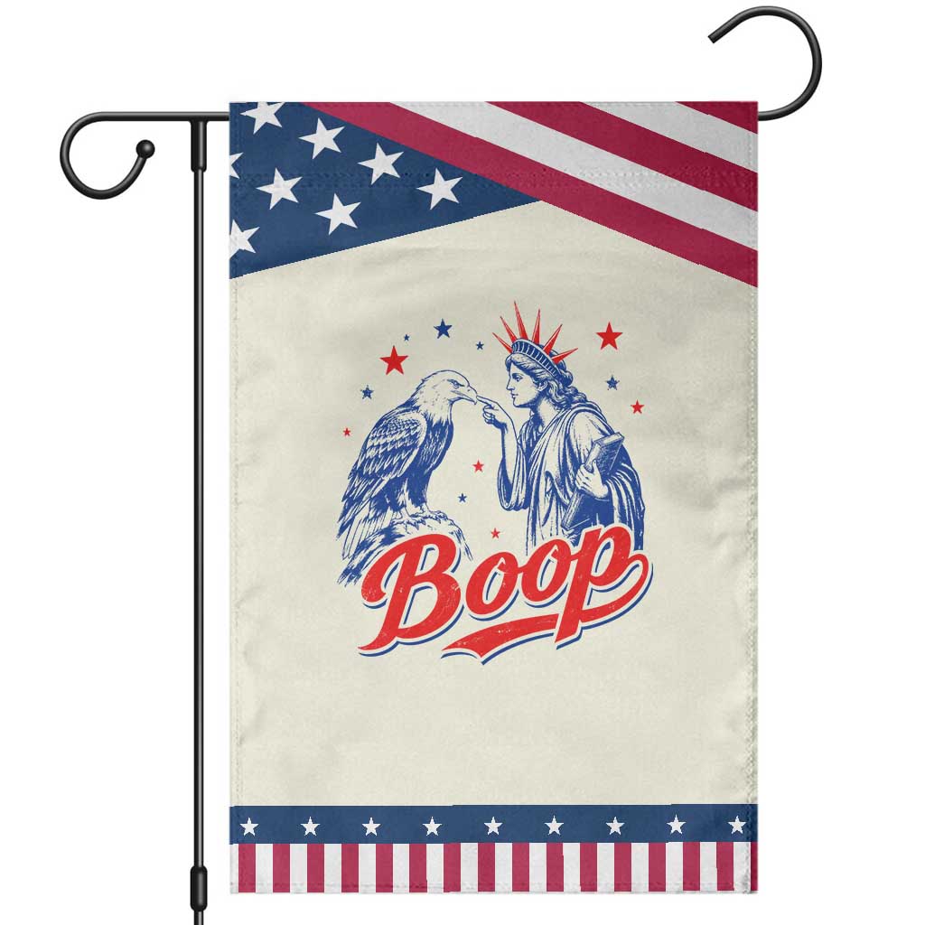 Boop Statue of Liberty and Eagle 4th of July Patriotic Garden Flag