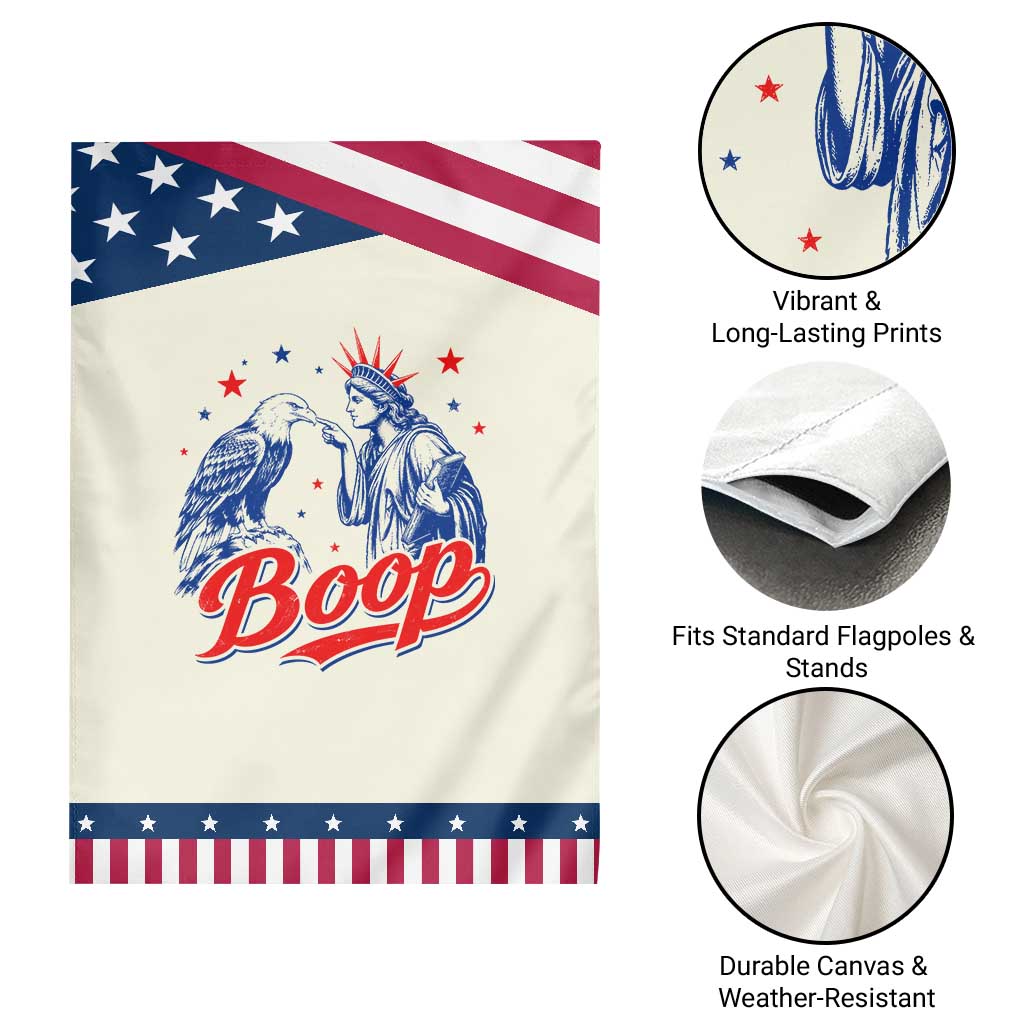 Boop Statue of Liberty and Eagle 4th of July Patriotic Garden Flag