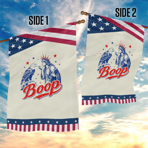 Boop Statue of Liberty and Eagle 4th of July Patriotic Garden Flag