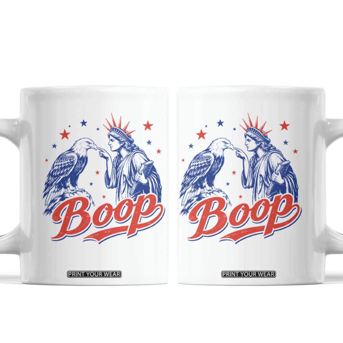 Boop Statue of Liberty and Eagle 4th of July Coffee Mug